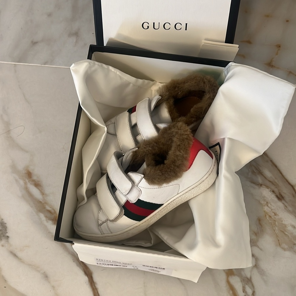 Authentic Gucci kids sneakers unisex